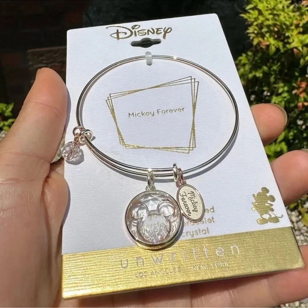 Disney Mickey Forever Stainless Steel Bangle Bracelet - Picture 2 of 6